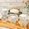 Kate Aspen® Assorted Vintage Ribbed Clear Glass Candlestick Candle Holder Set